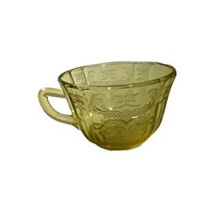 Vintage Federal Amber Patricia Spoke Coffee Cup